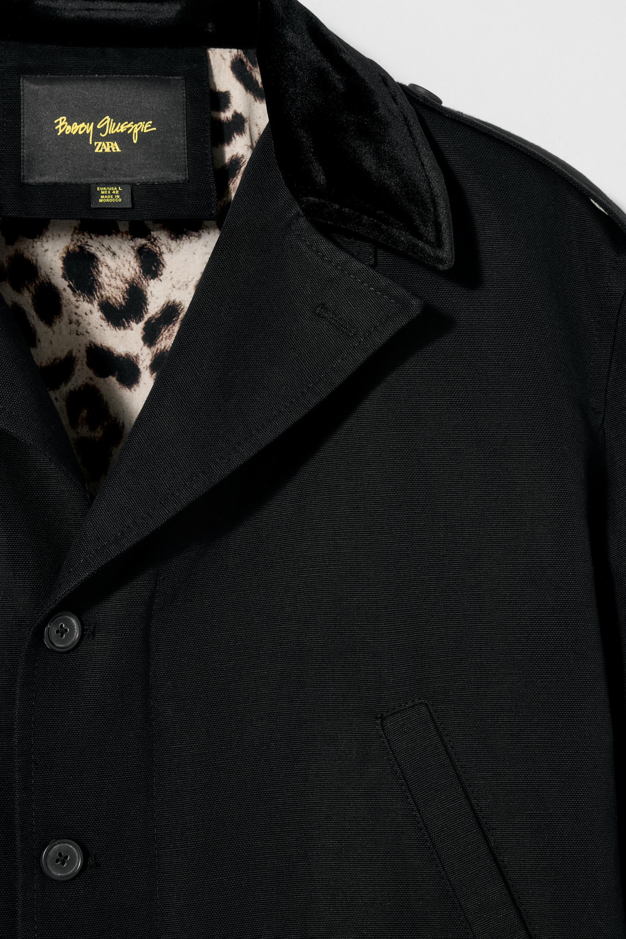 BLOUSON EN COTON ET LIN BOBBY GILLESPIE X ZARA